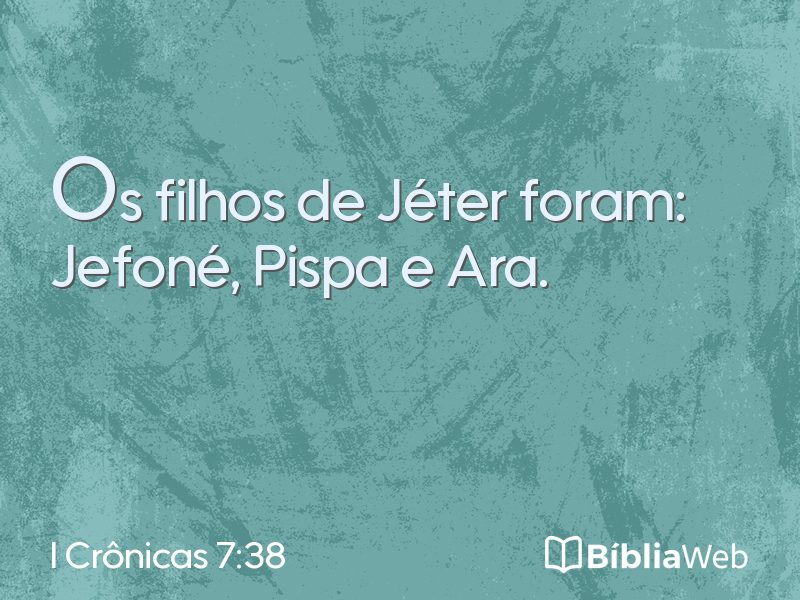 I Crônicas 7:38 em imagem para compartilhar