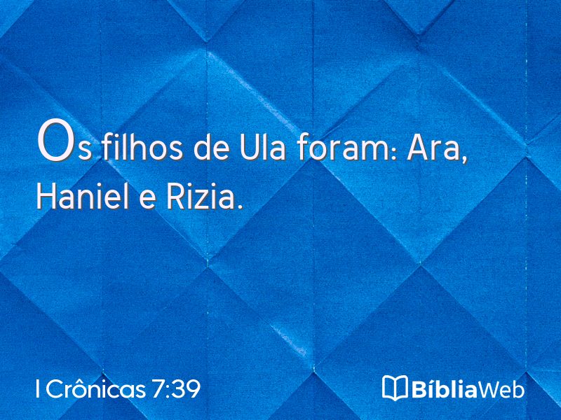 I Crônicas 7:39 em imagem para compartilhar