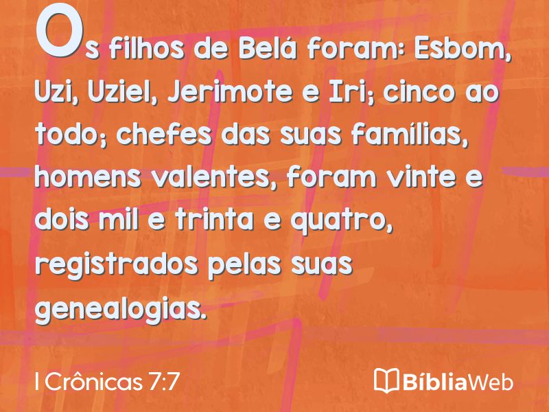 I Crônicas 7:7 em imagem para compartilhar