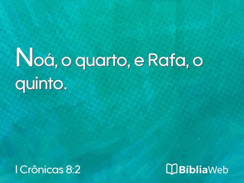 I Crônicas 8:2 em imagem para compartilhar