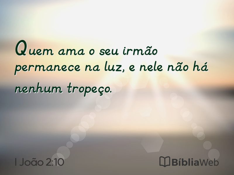 I João 2:10 em imagem para compartilhar