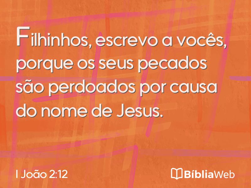 I João 2:12 em imagem para compartilhar