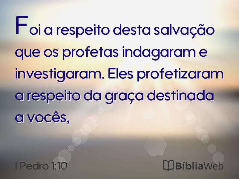 I Pedro 1:10 em imagem para compartilhar