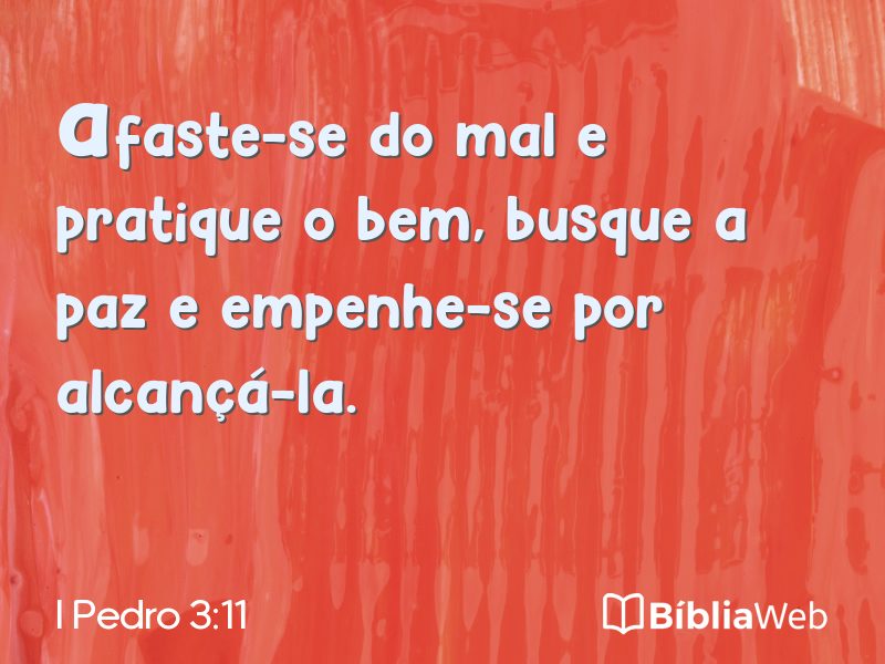 I Pedro 3:11 em imagem para compartilhar
