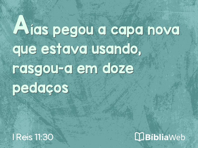 I Reis 11:30 em imagem para compartilhar