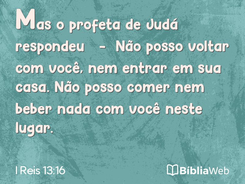 I Reis 13:16 em imagem para compartilhar