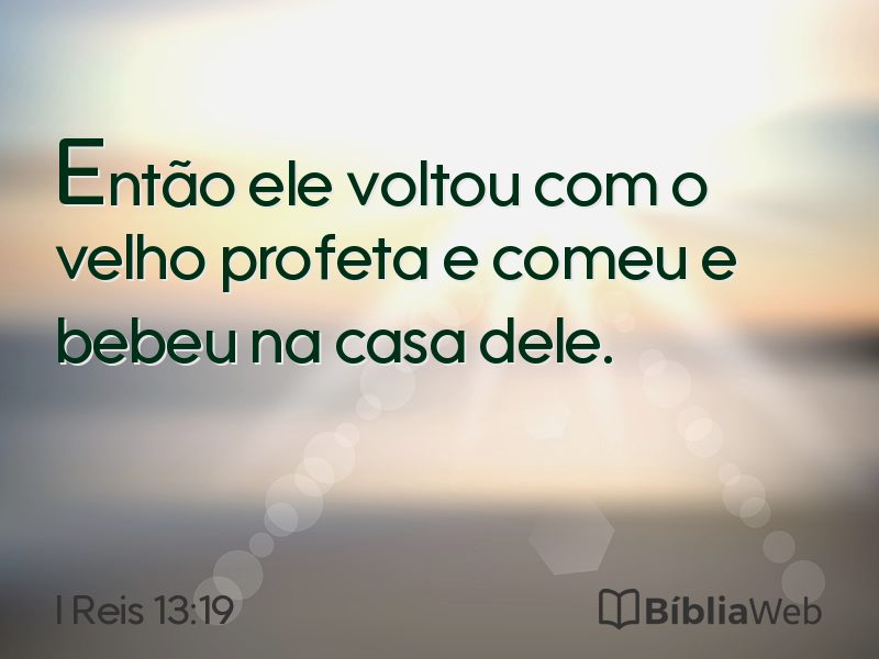 I Reis 13:19 em imagem para compartilhar
