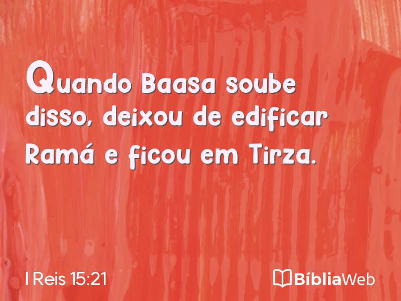 I Reis 15:21 em imagem para compartilhar
