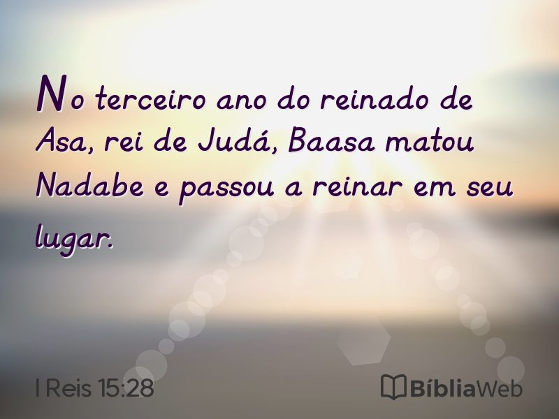 I Reis 15:28 em imagem para compartilhar