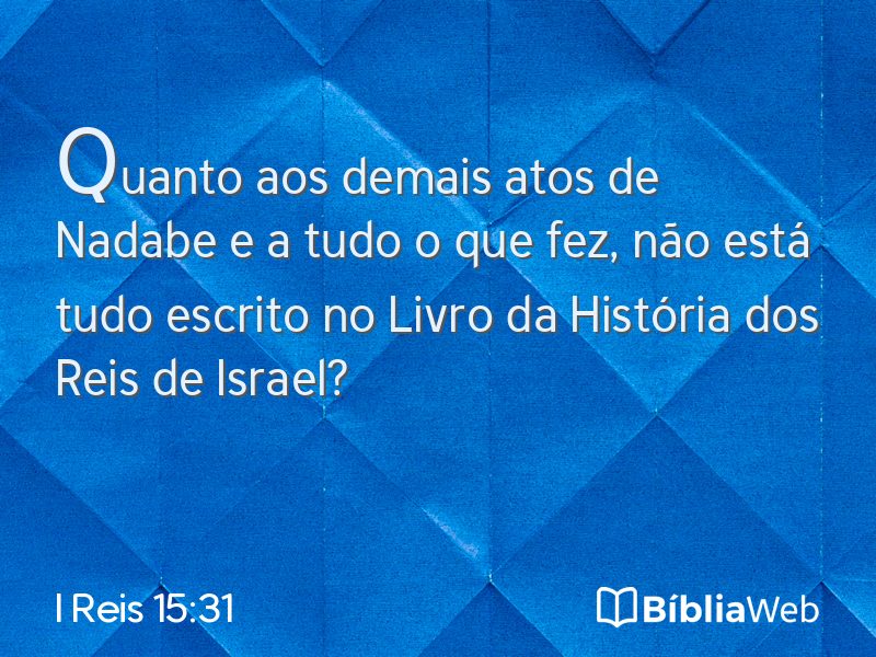 I Reis 15:31 em imagem para compartilhar