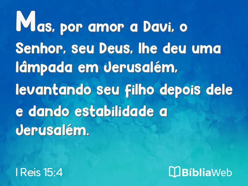I Reis 15:4 em imagem para compartilhar