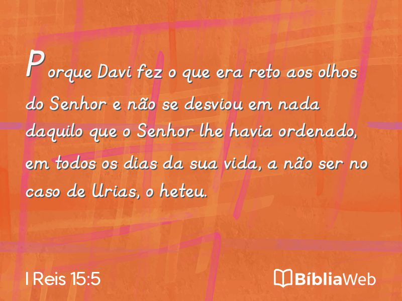I Reis 15:5 em imagem para compartilhar