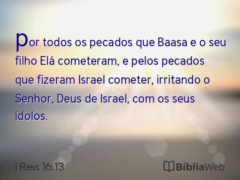 I Reis 16:13 em imagem para compartilhar