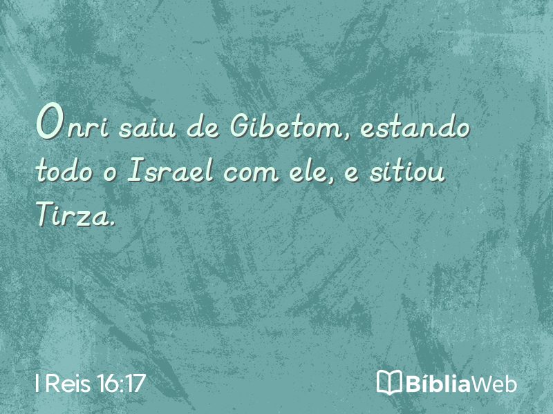 I Reis 16:17 em imagem para compartilhar