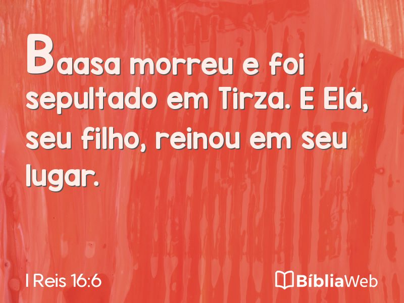 I Reis 16:6 em imagem para compartilhar