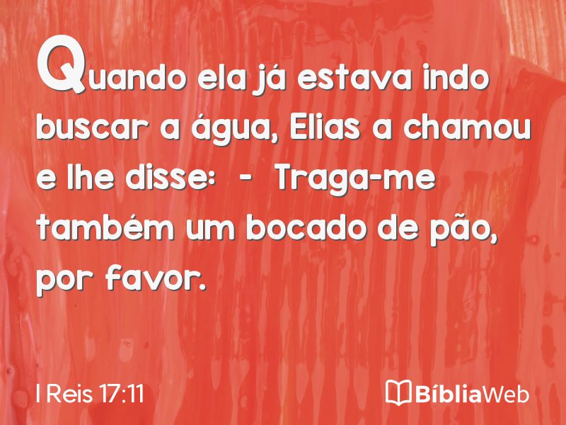 I Reis 17:11 em imagem para compartilhar