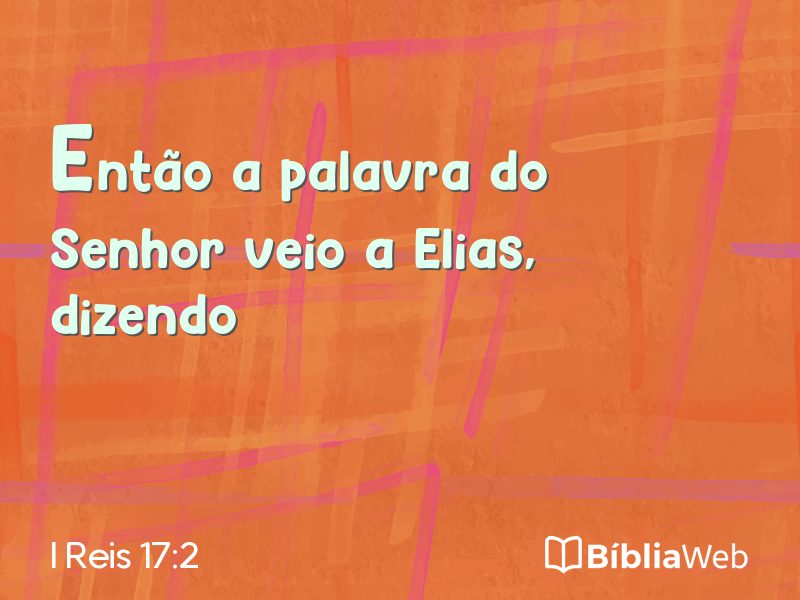I Reis 17:2 em imagem para compartilhar