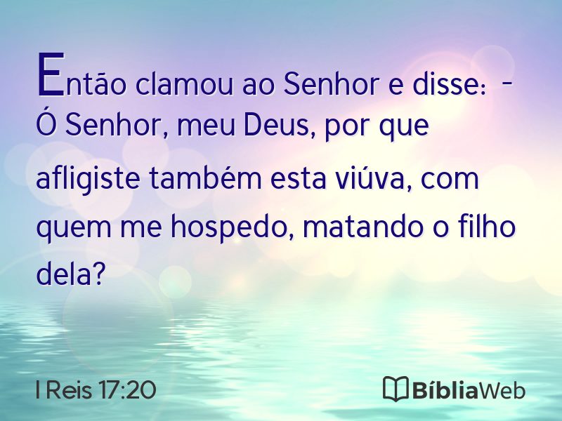 I Reis 17:20 em imagem para compartilhar