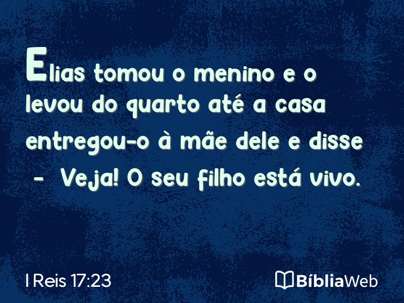 I Reis 17:23 em imagem para compartilhar