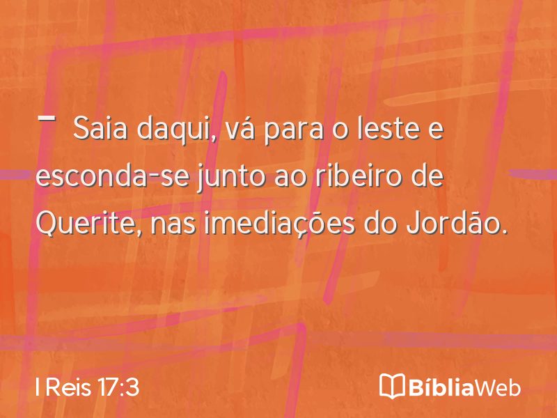 I Reis 17:3 em imagem para compartilhar