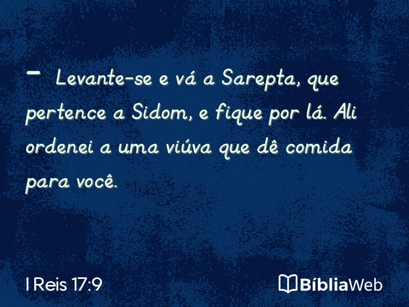 I Reis 17:9 em imagem para compartilhar
