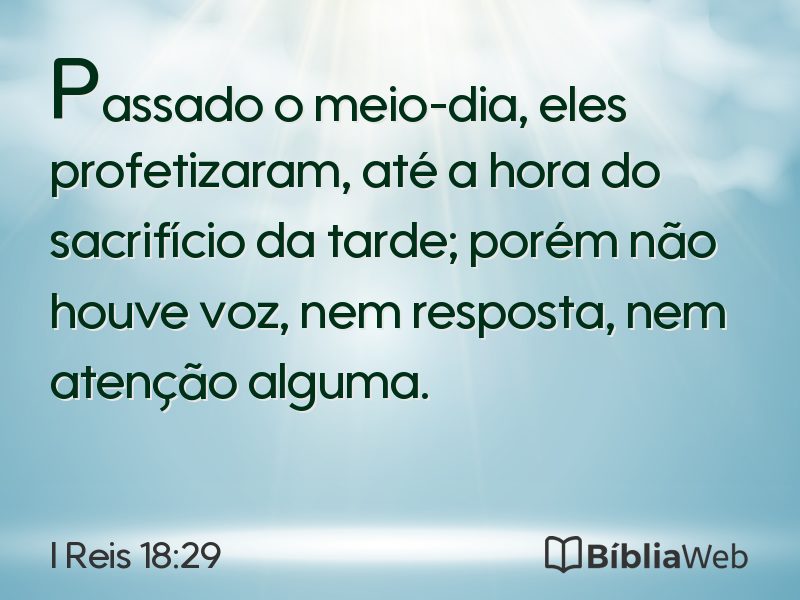I Reis 18:29 em imagem para compartilhar