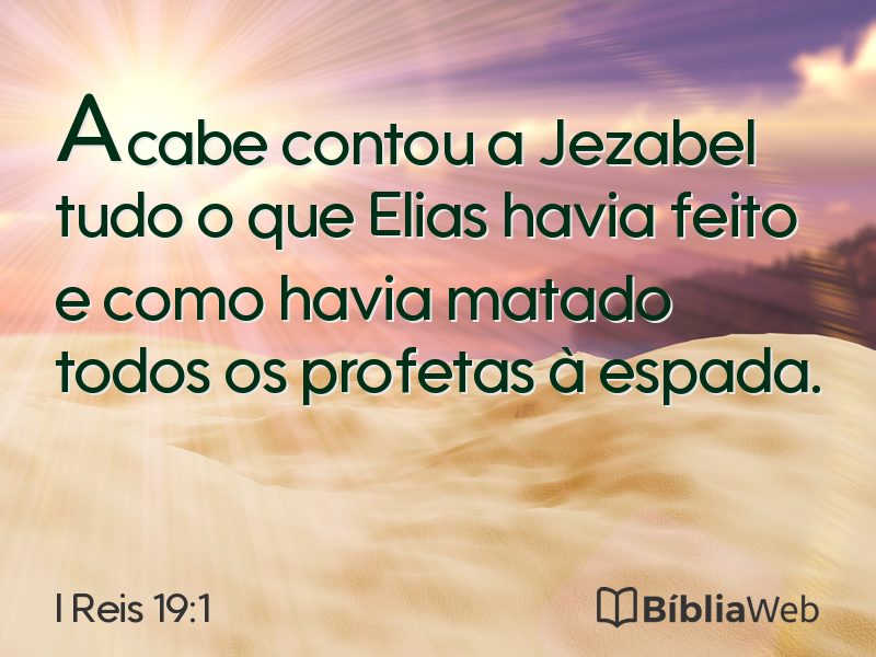 I Reis 19:1 em imagem para compartilhar
