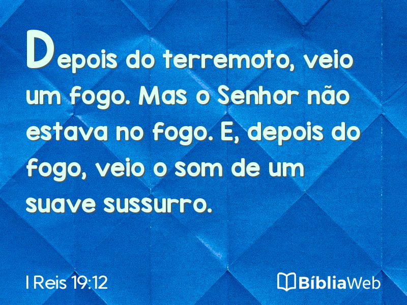 I Reis 19:12 em imagem para compartilhar