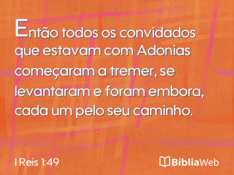 I Reis 1:49 em imagem para compartilhar