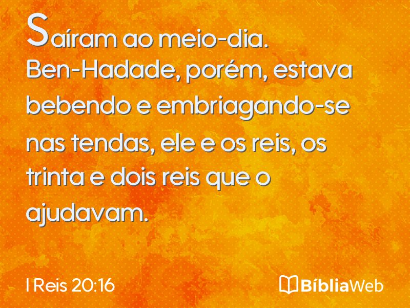 I Reis 20:16 em imagem para compartilhar