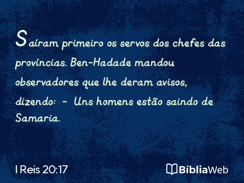 I Reis 20:17 em imagem para compartilhar