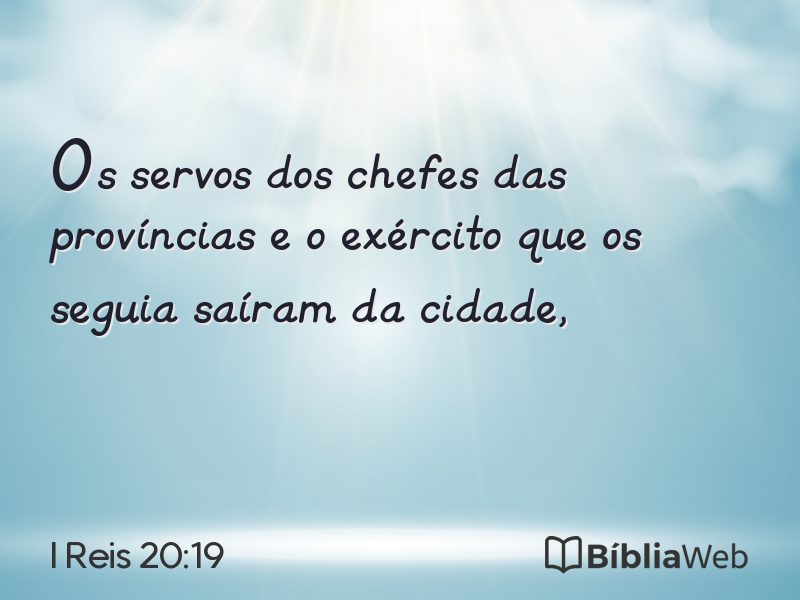I Reis 20:19 em imagem para compartilhar