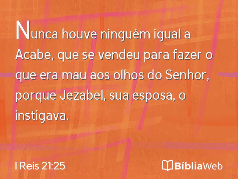 I Reis 21:25 em imagem para compartilhar