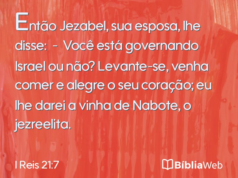 I Reis 21:7 em imagem para compartilhar