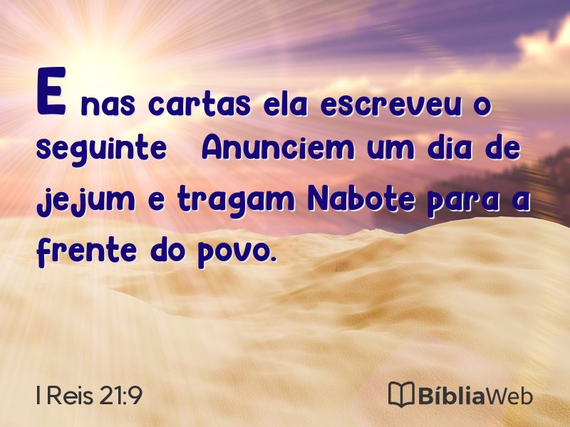 I Reis 21:9 em imagem para compartilhar