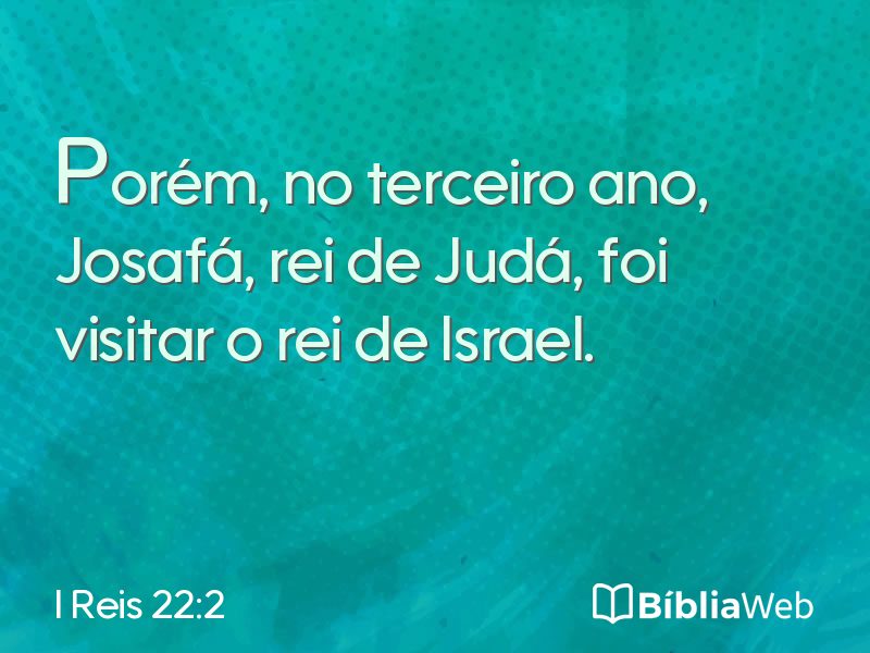 I Reis 22:2 em imagem para compartilhar