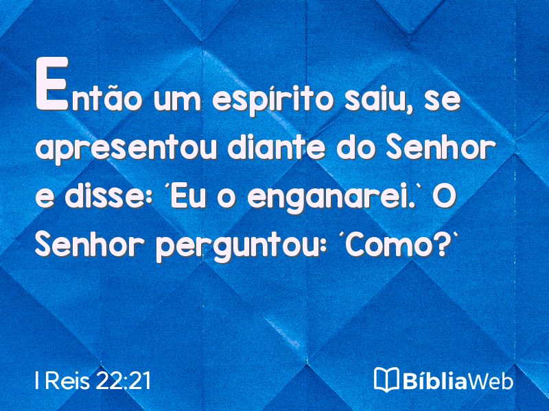 I Reis 22:21 em imagem para compartilhar