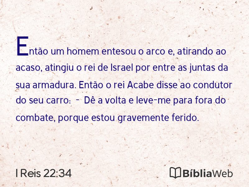 I Reis 22:34 em imagem para compartilhar