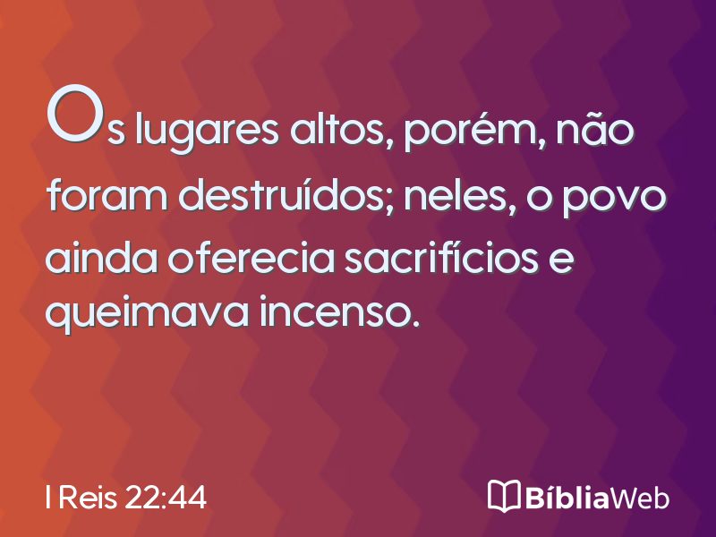 I Reis 22:44 em imagem para compartilhar