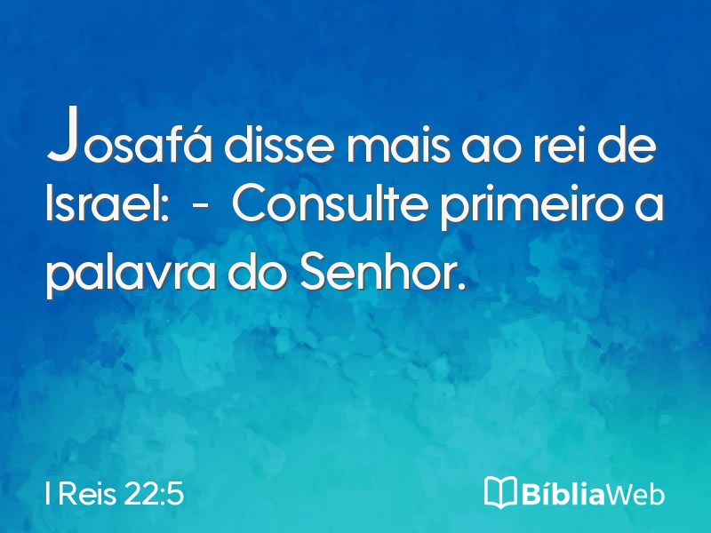 I Reis 22:5 em imagem para compartilhar