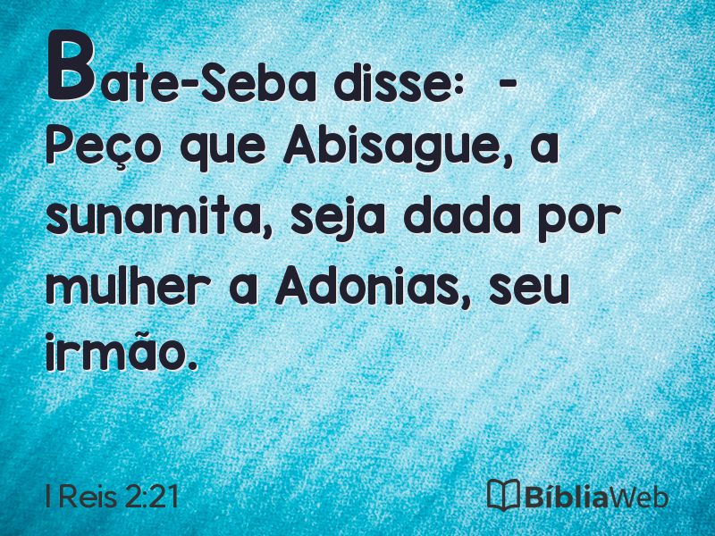 I Reis 2:21 em imagem para compartilhar