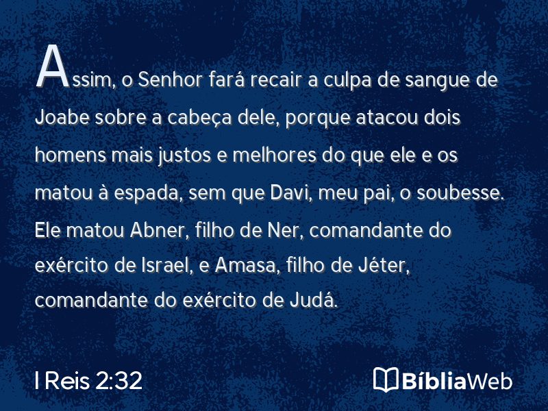 I Reis 2:32 em imagem para compartilhar