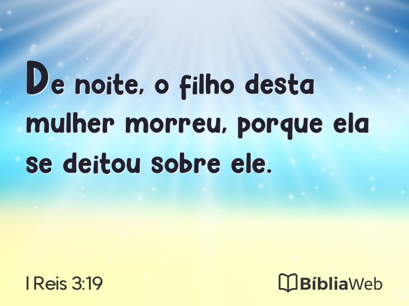 I Reis 3:19 em imagem para compartilhar