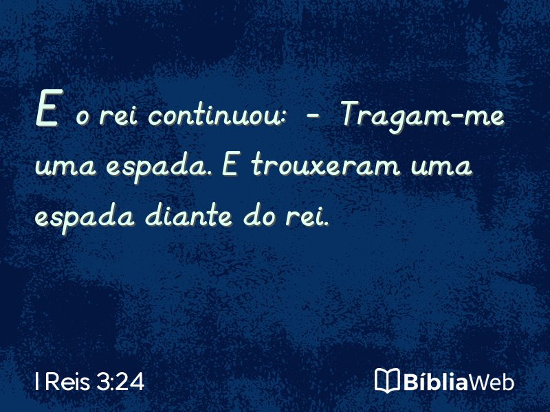 I Reis 3:24 em imagem para compartilhar