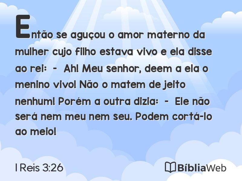 I Reis 3:26 em imagem para compartilhar