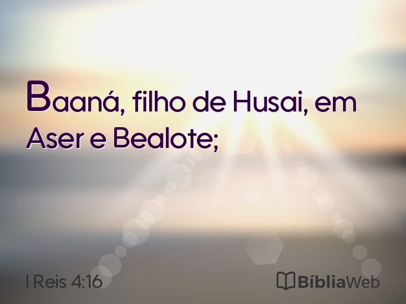 I Reis 4:16 em imagem para compartilhar