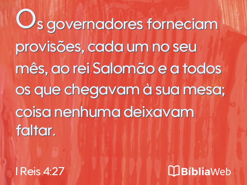 I Reis 4:27 em imagem para compartilhar