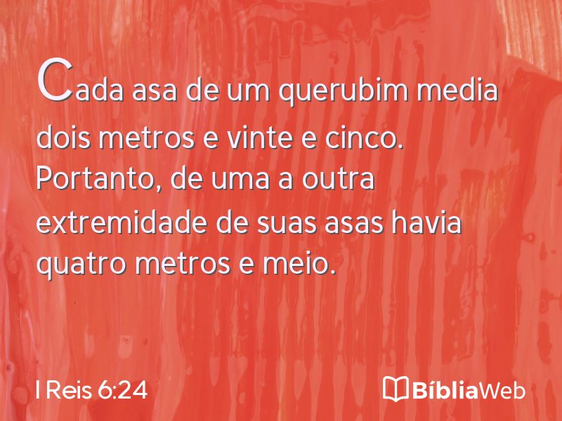 I Reis 6:24 em imagem para compartilhar