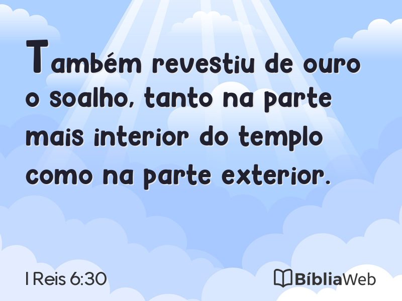 I Reis 6:30 em imagem para compartilhar