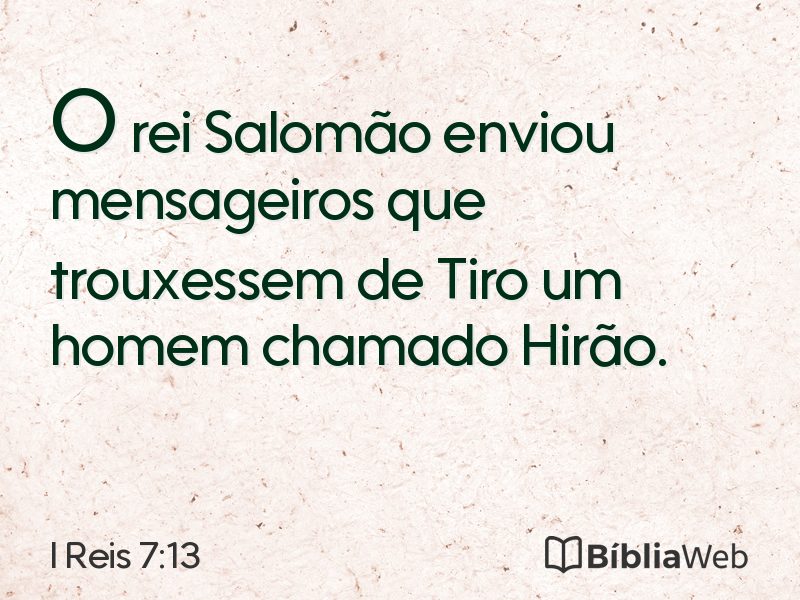I Reis 7:13 em imagem para compartilhar